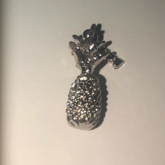 VTG Sterling Silver Pineapple Hawaii Souvenir Charm Bracelet Charm .7” - Picture 2 of 5